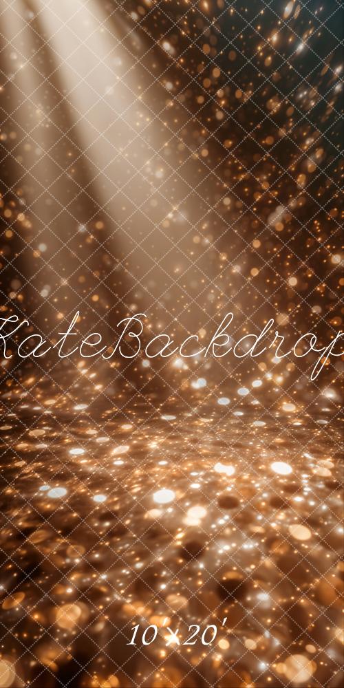 Kate Golden Bokeh Light Rays Backdrop Designed by Chain Photography - Kate Backdrop AU