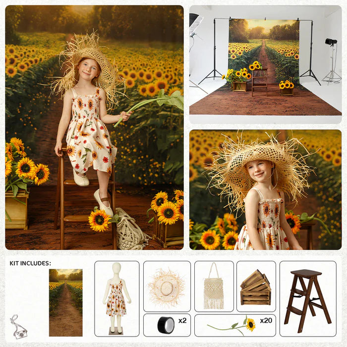 Kate Summer Sunflower Photo Kit - Kate Backdrop AU