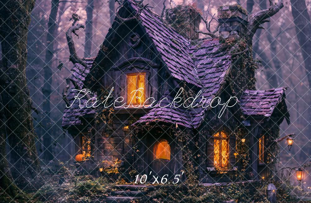 Kate Halloween Forest House Backdrop Designed by Emetselch - Kate Backdrop AU
