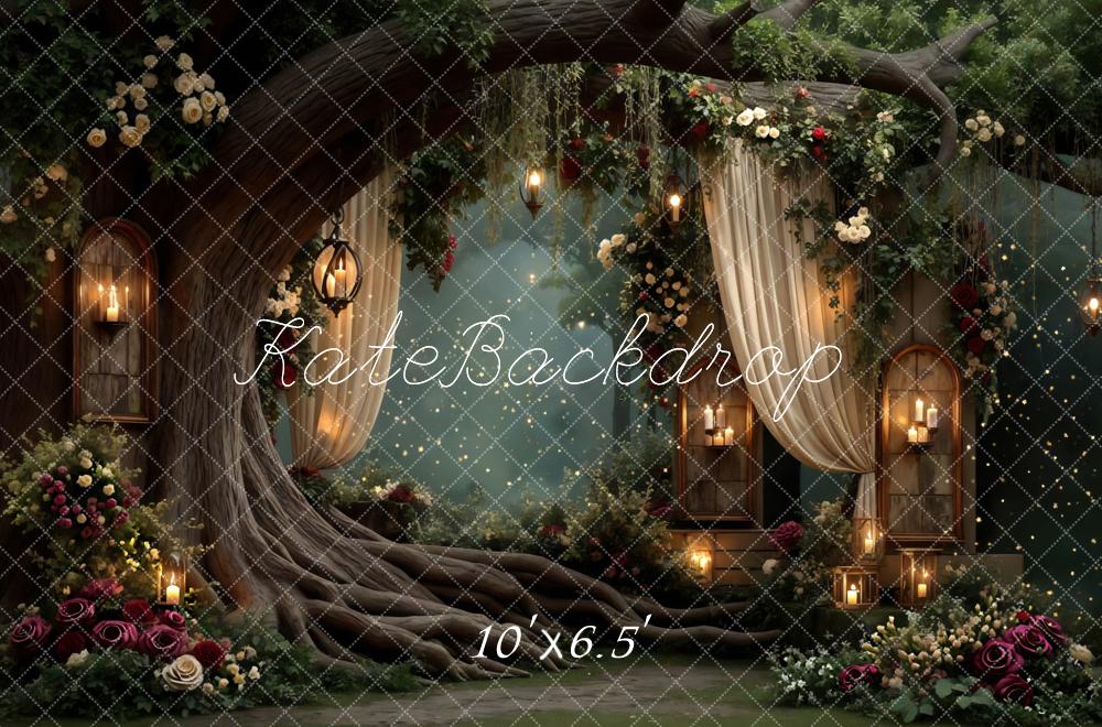 Kate Fairy Tree Spring Forest Backdrop Designed by Mini MakeBelieve