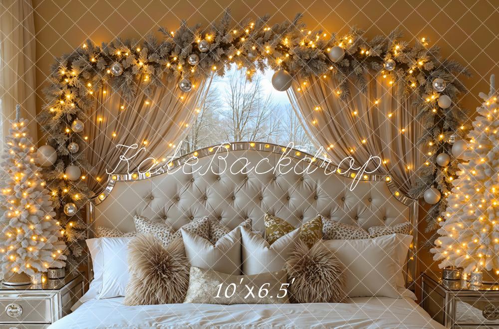 Kate Christmas Bedhead Lights Backdrop Designed by Mini MakeBelieve