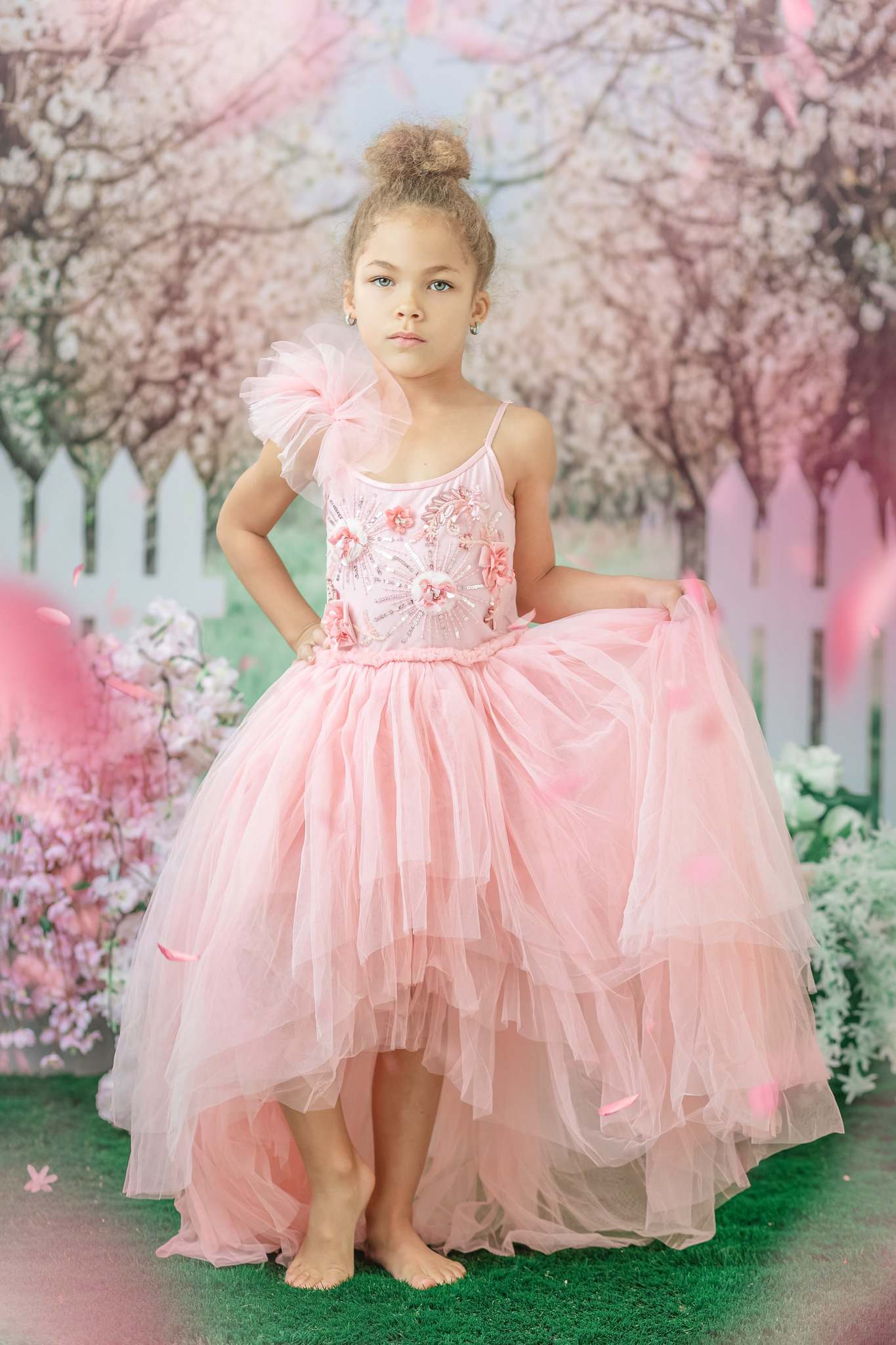 Kate Spring Flower Tree Backdrop Fence Designed by Chain Photography - Kate Backdrop AU