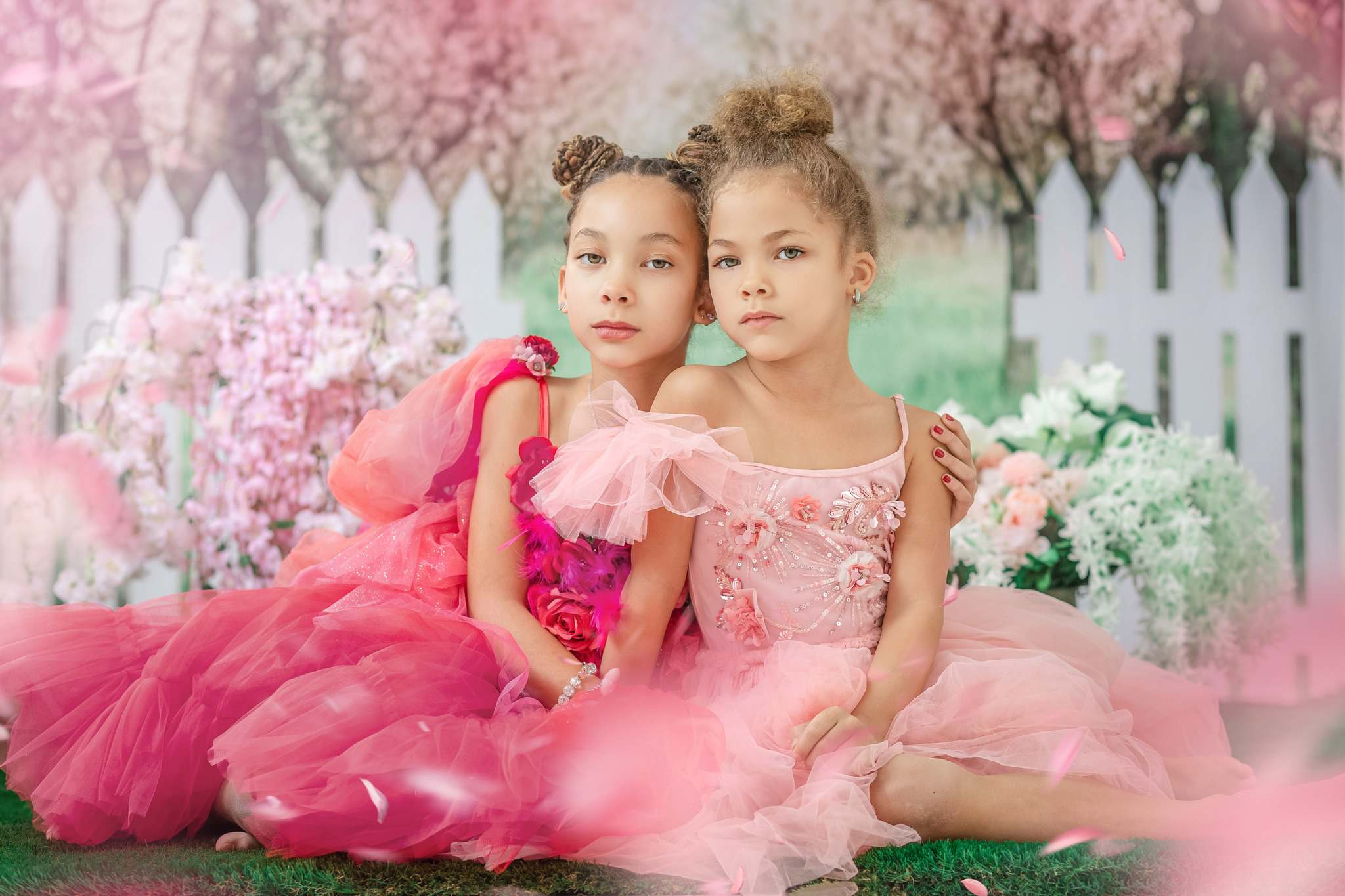 Kate Spring Flower Tree Backdrop Fence Designed by Chain Photography - Kate Backdrop AU