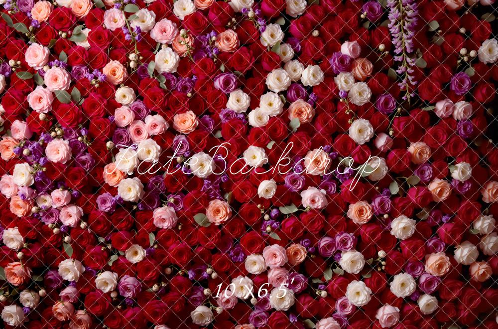 15% OFF Kate Red Pink Rose Wall Backdrop Designed by Mini MakeBelieve - Kate Backdrop AU