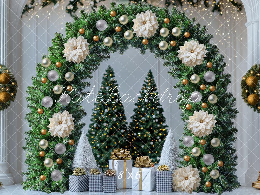 Kate Christmas Flower Arch Gift Backdrop Designed by Mini MakeBelieve - Kate Backdrop AU