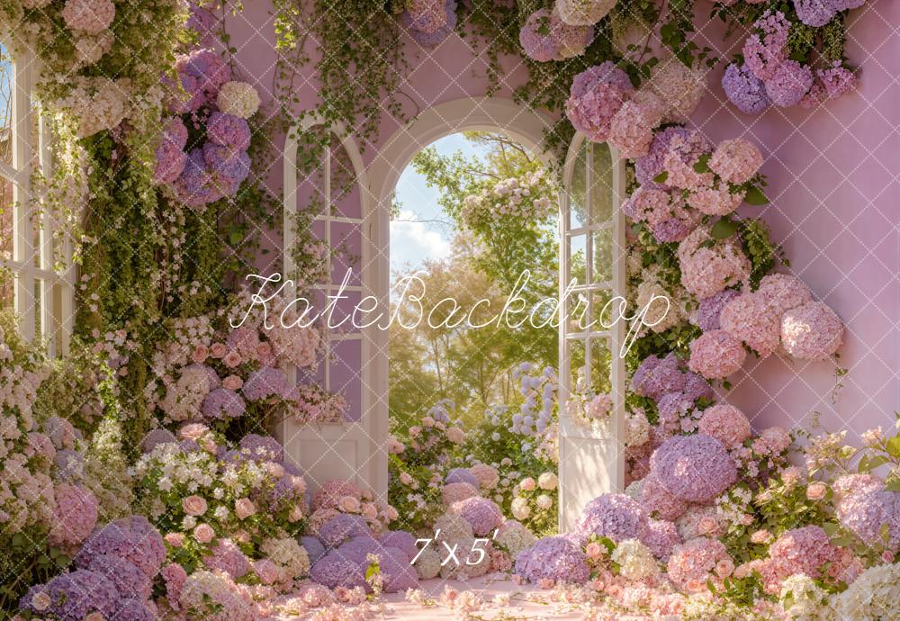 Kate Spring Hydrangea Garden Backdrop Designed by Emetselch