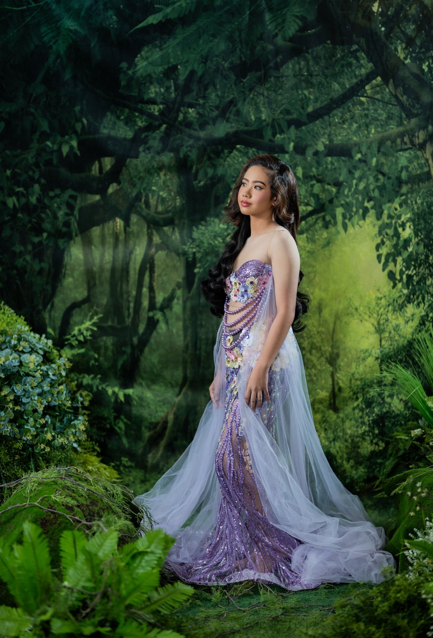Kate green spring forest photography Backdrops grassland foggy - Kate Backdrop AU