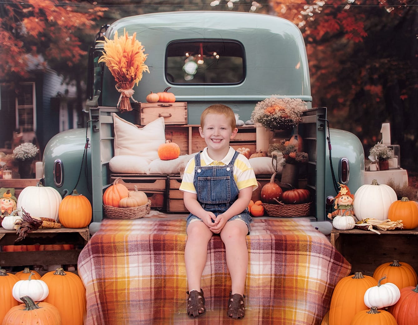 Kate Autumn Car Truck Backdrop for Photography - Kate Backdrop AU