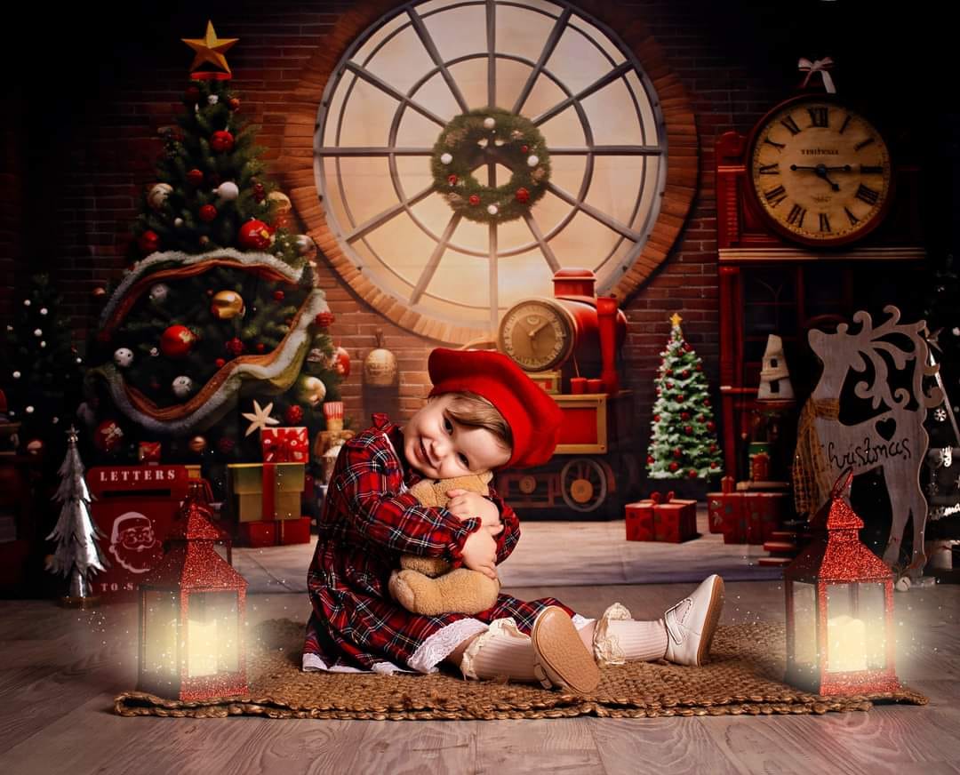 Kate Christmas Toy Room Set(8ftx8ft&10ftx8ft&8ftx10ft) - Kate Backdrop AU