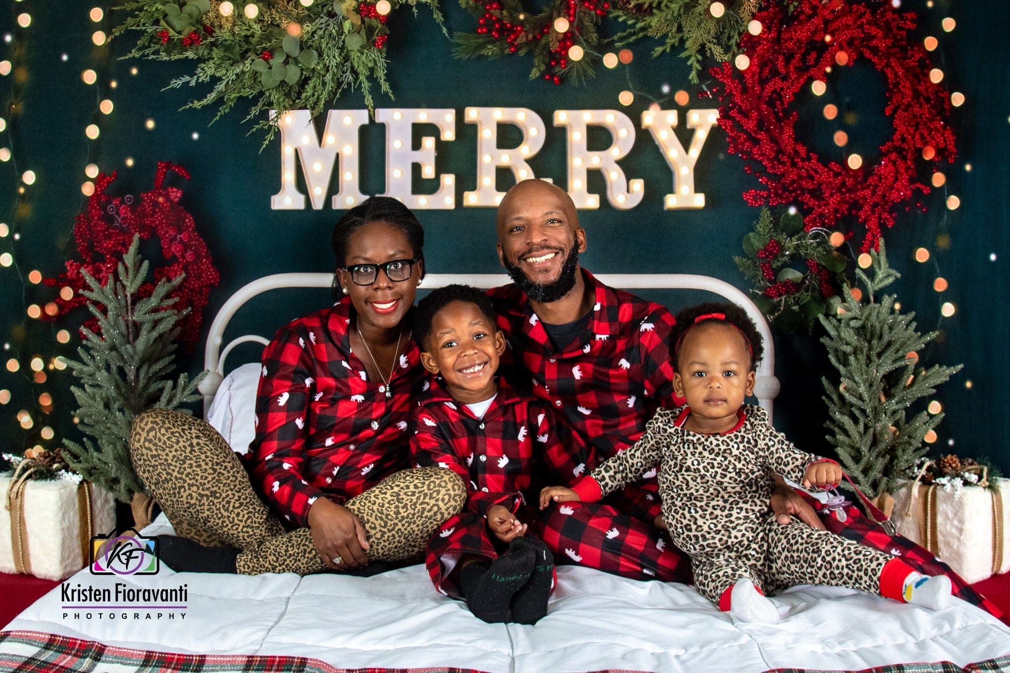 Kate Merry Christmas Backdrop Sparkle Headboard Designed By Mandy Ringe Photography - Kate Backdrop AU