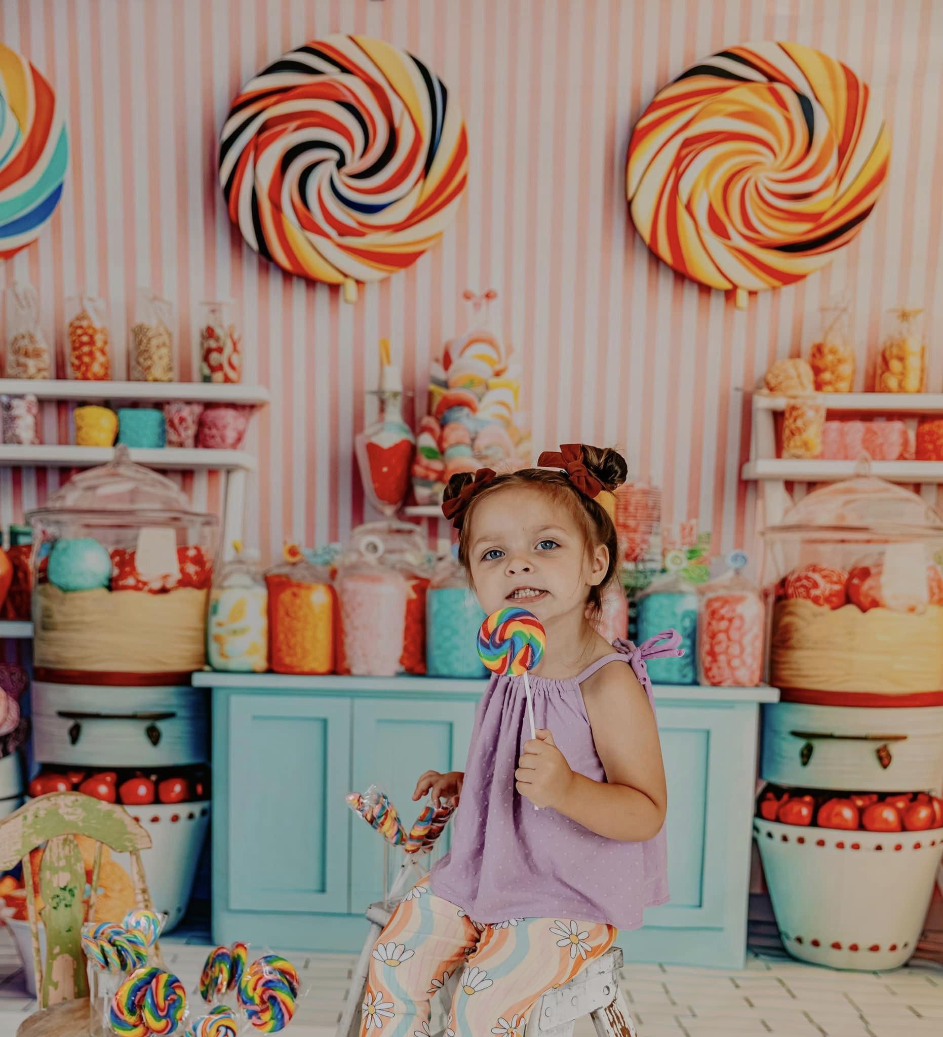 Kate Sweet Shoppe Backdrop Candy Designed by Angela Marie Photography - Kate Backdrop AU