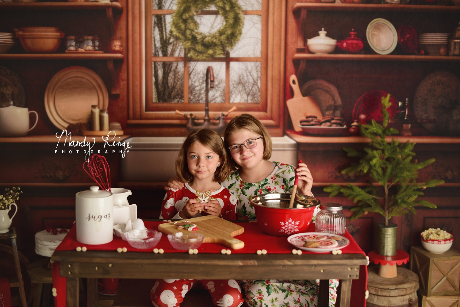 Kate Cozy Christmas Kitchen Backdrop Designed by Mandy Ringe Photography - Kate Backdrop AU