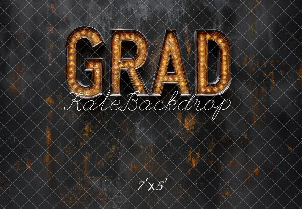 Kate Grad Marquee Lights Black Wall Backdrop Designed by Mini MakeBelieve