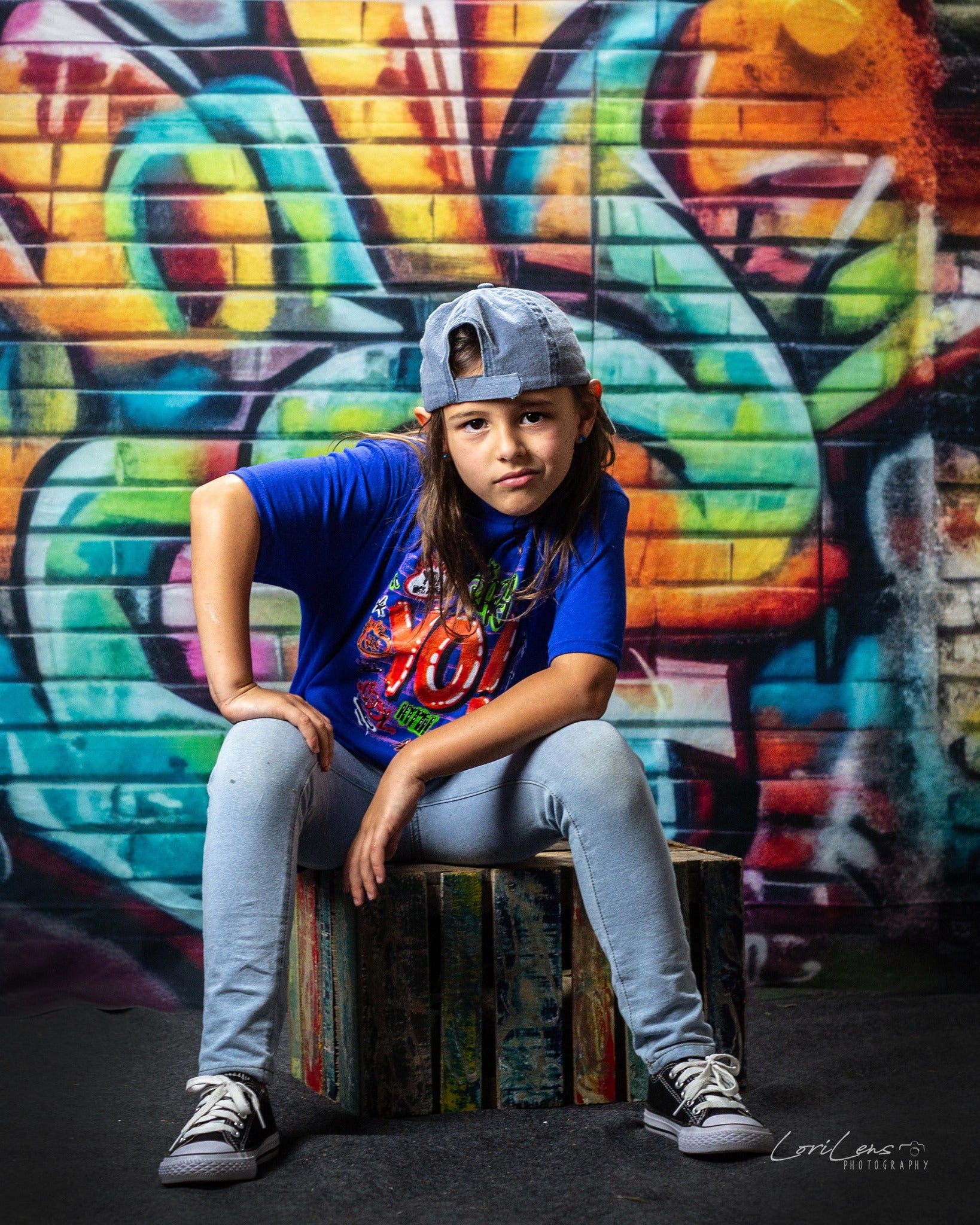 Kate Urban Graffiti Wall Backdrop Designed by Mandy Ringe Photography