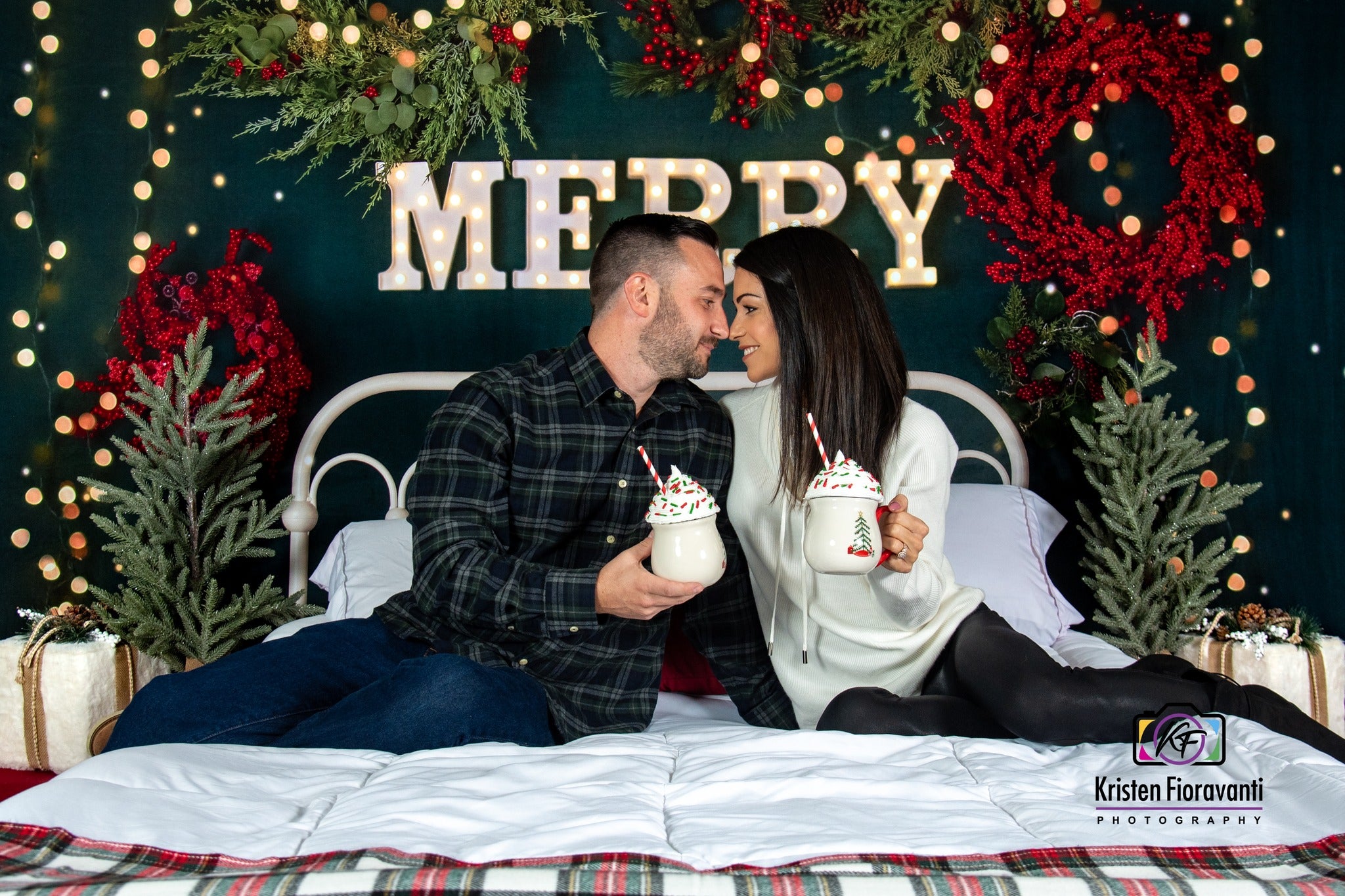 Kate Merry Christmas Backdrop Sparkle Headboard Designed By Mandy Ringe Photography - Kate Backdrop AU