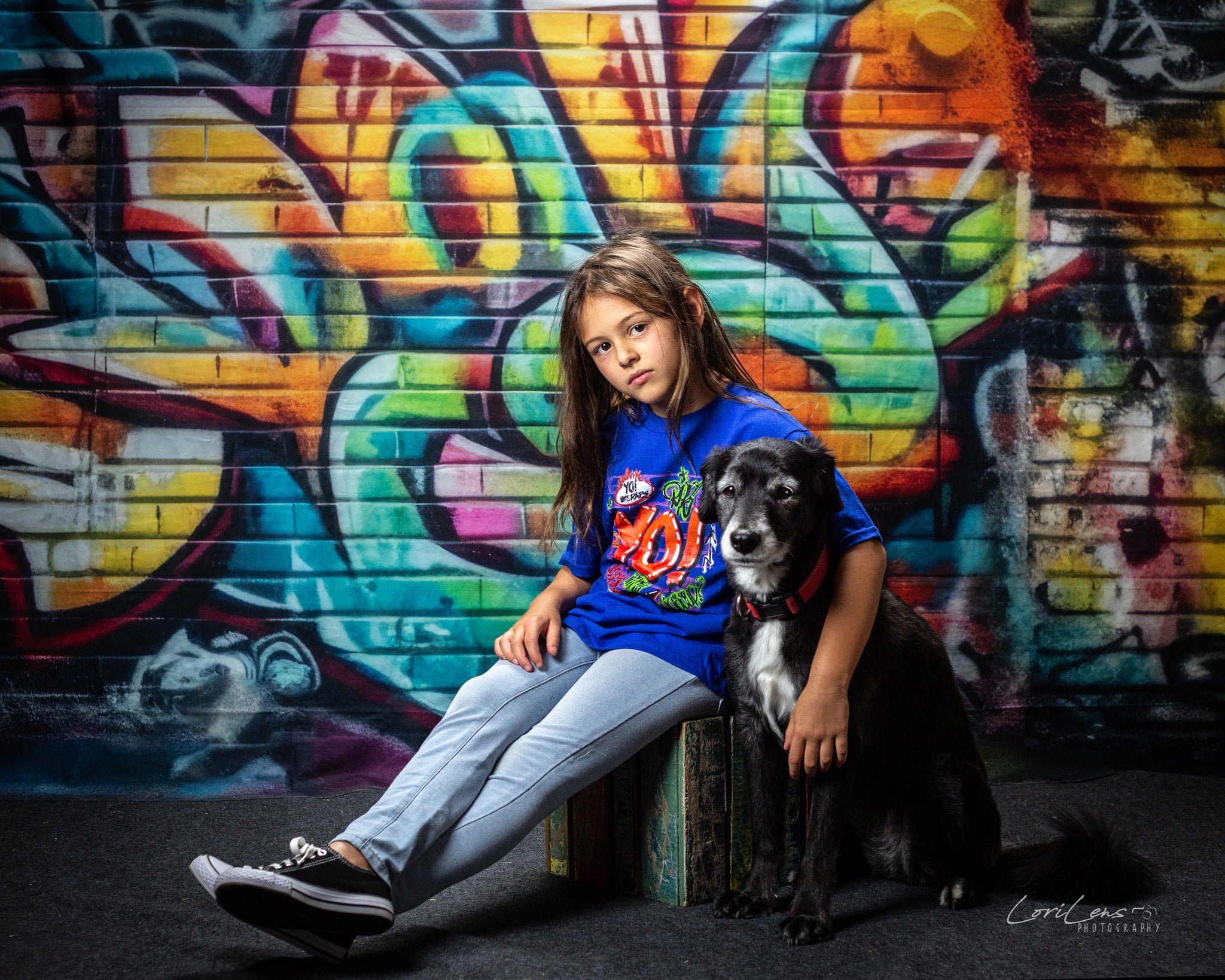 Kate Urban Graffiti Wall Backdrop Designed by Mandy Ringe Photography