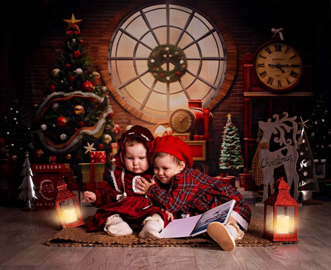 Kate Indoor Christmas Tree Festive Backdrop for Photography - Kate Backdrop AU