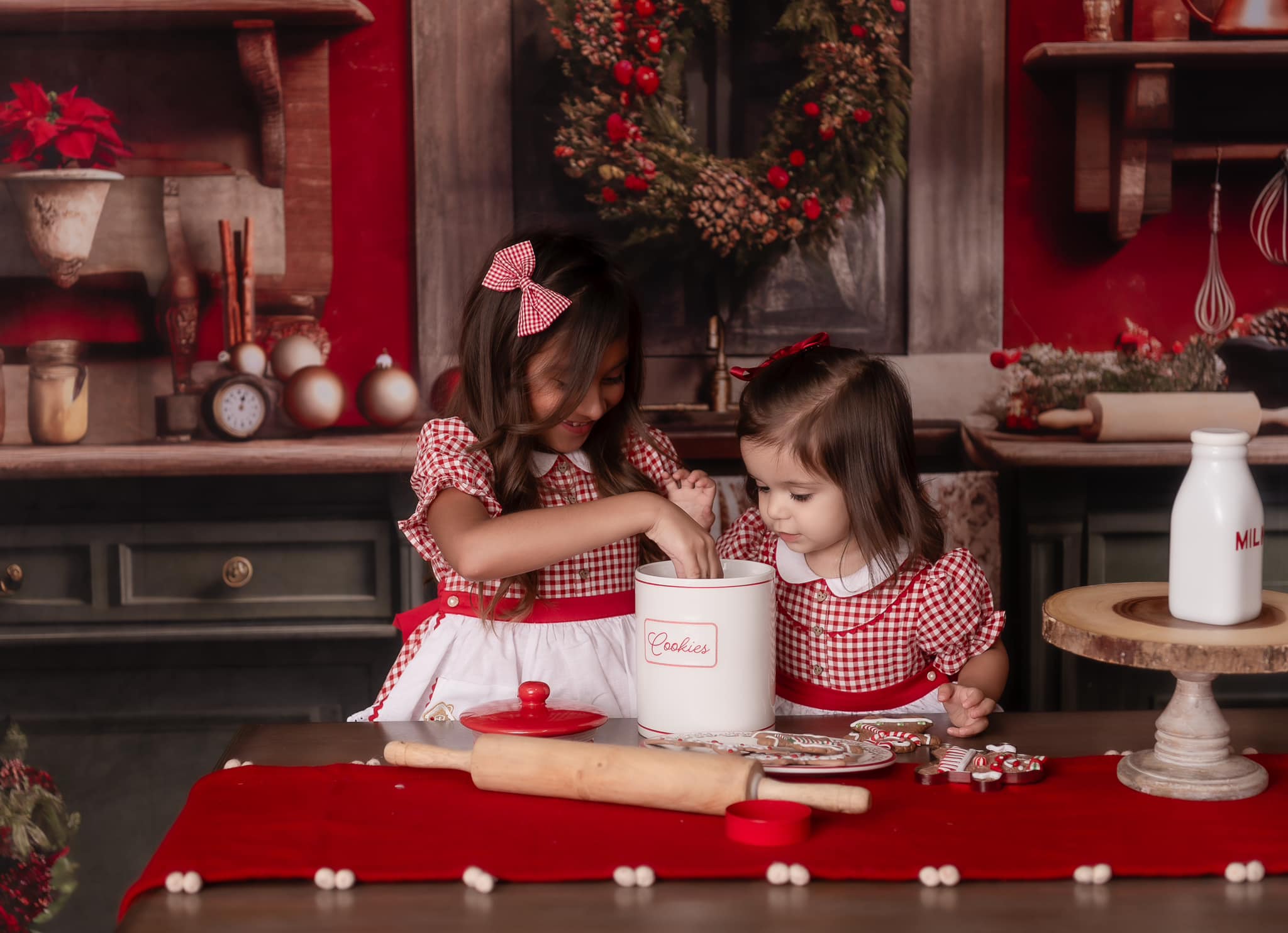 Kate Christmas Kitchen Backdrop Designed by Mandy Ringe Photography - Kate Backdrop AU