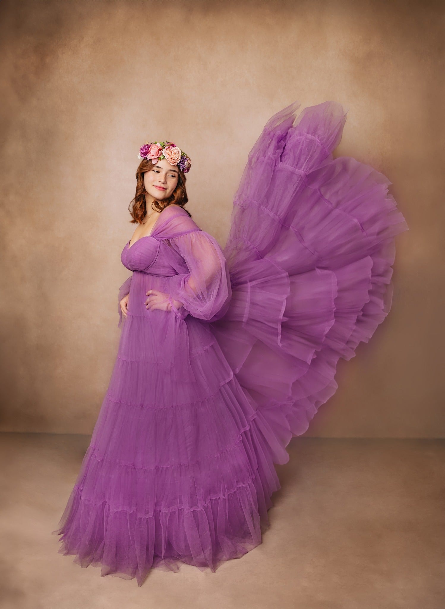 Kate Abstract texture beige a little green color Maternity/family photo Backdrop - Kate Backdrop AU