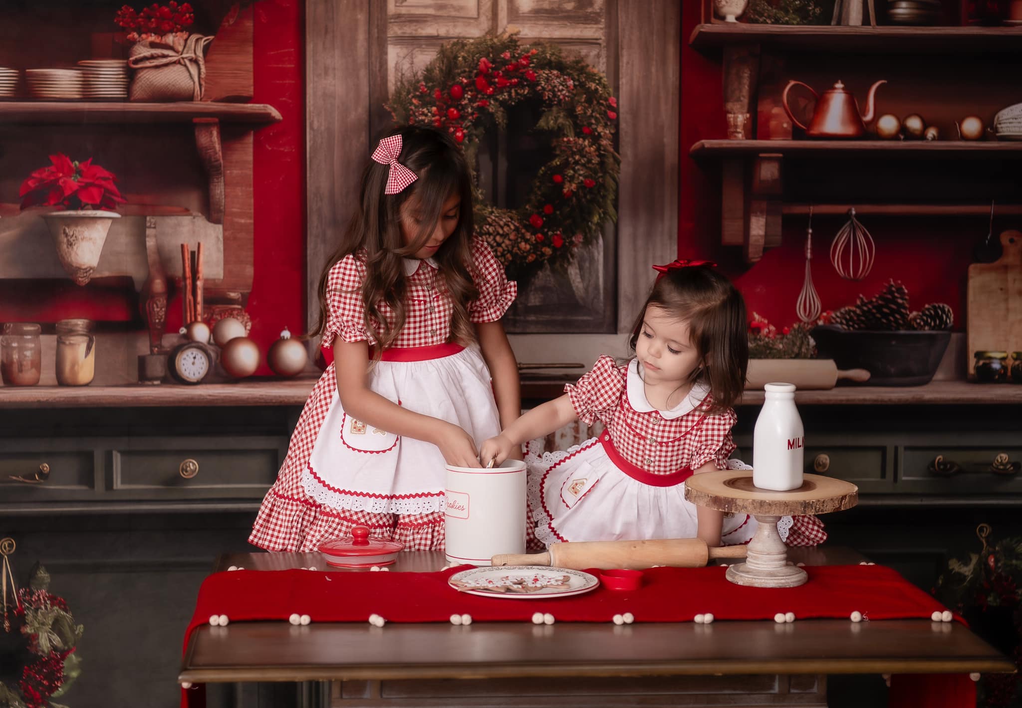 Kate Christmas Kitchen Backdrop Designed by Mandy Ringe Photography - Kate Backdrop AU