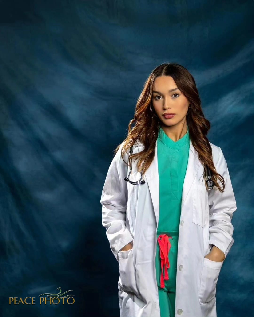 Kate Abstract Navy Blue Textured Backdrop Designed by GQ - Kate Backdrop AU