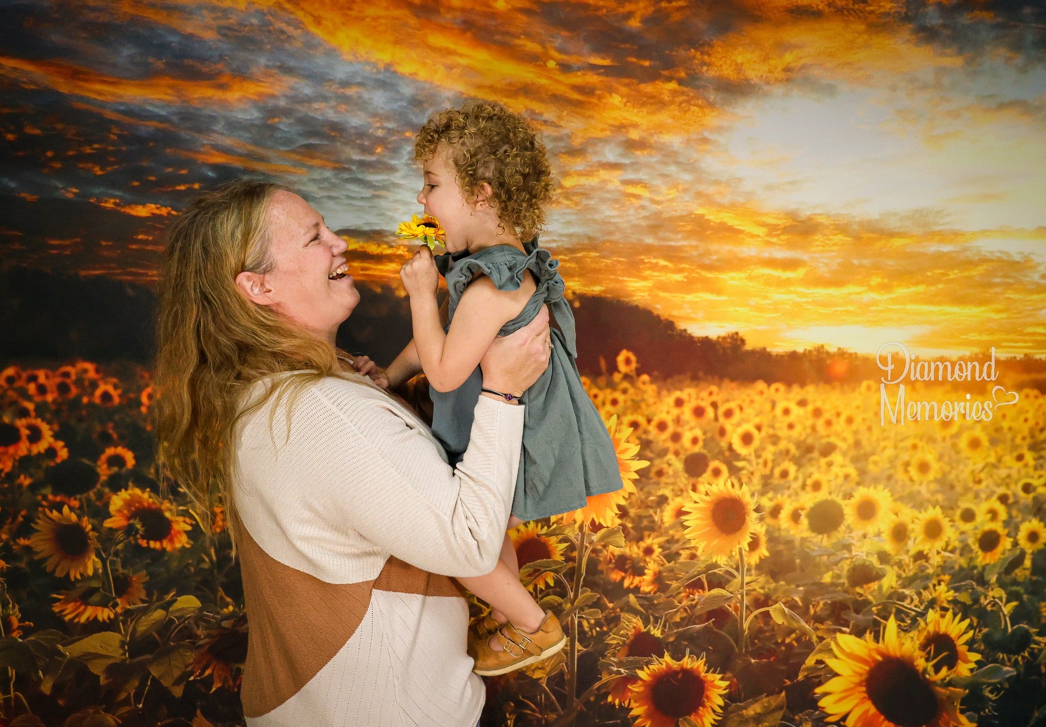 Kate Sunflower Backdrop Autumn Outdoor Designed by Chain Photography