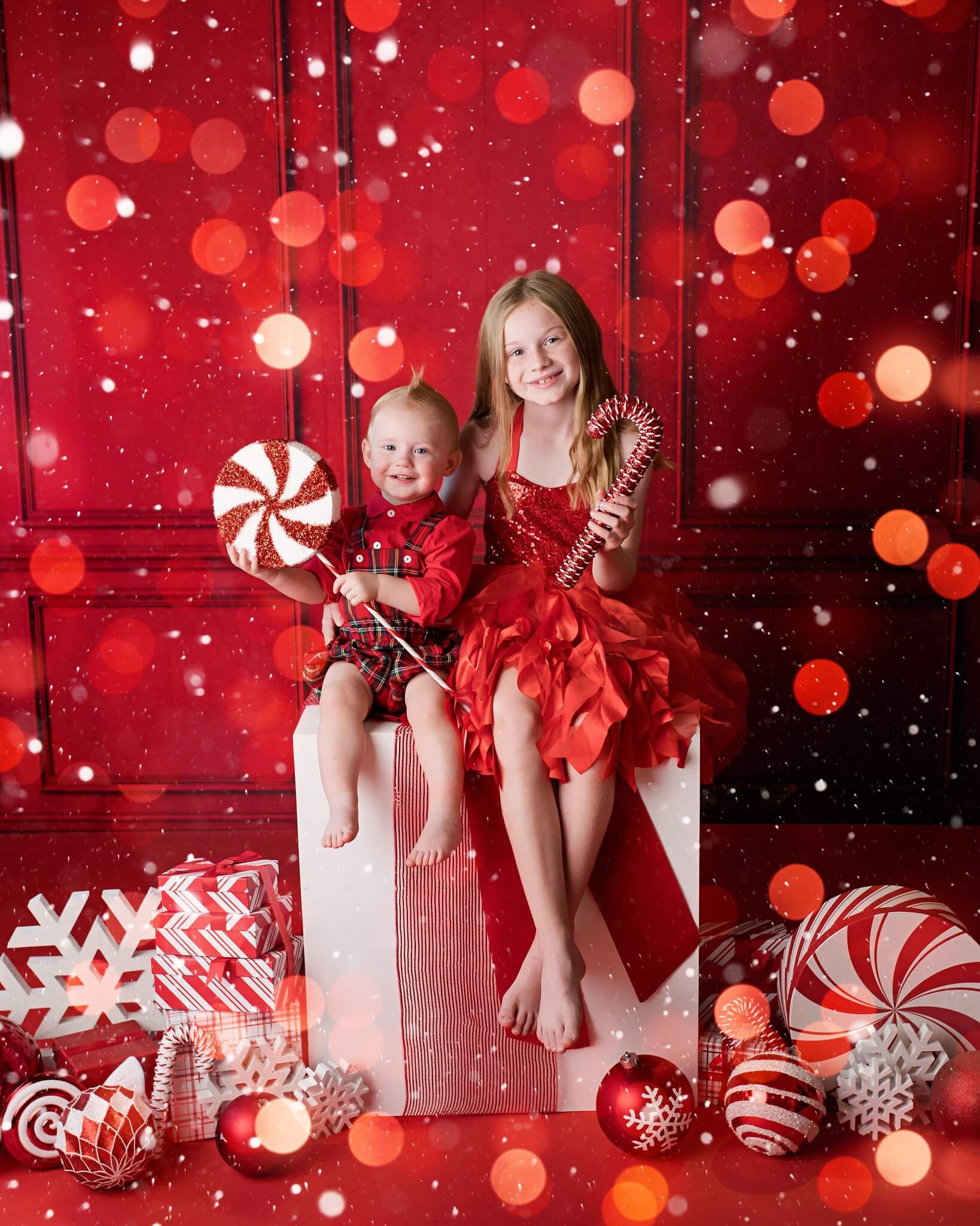 Kate Red Vintage Wall Backdrop for Photography - Kate Backdrop AU