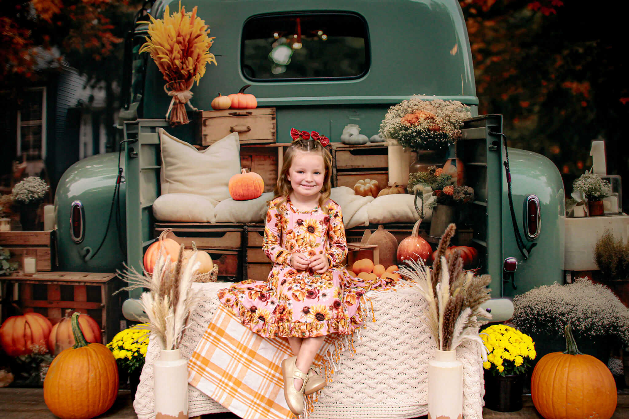 Kate Autumn Car Truck Backdrop for Photography - Kate Backdrop AU