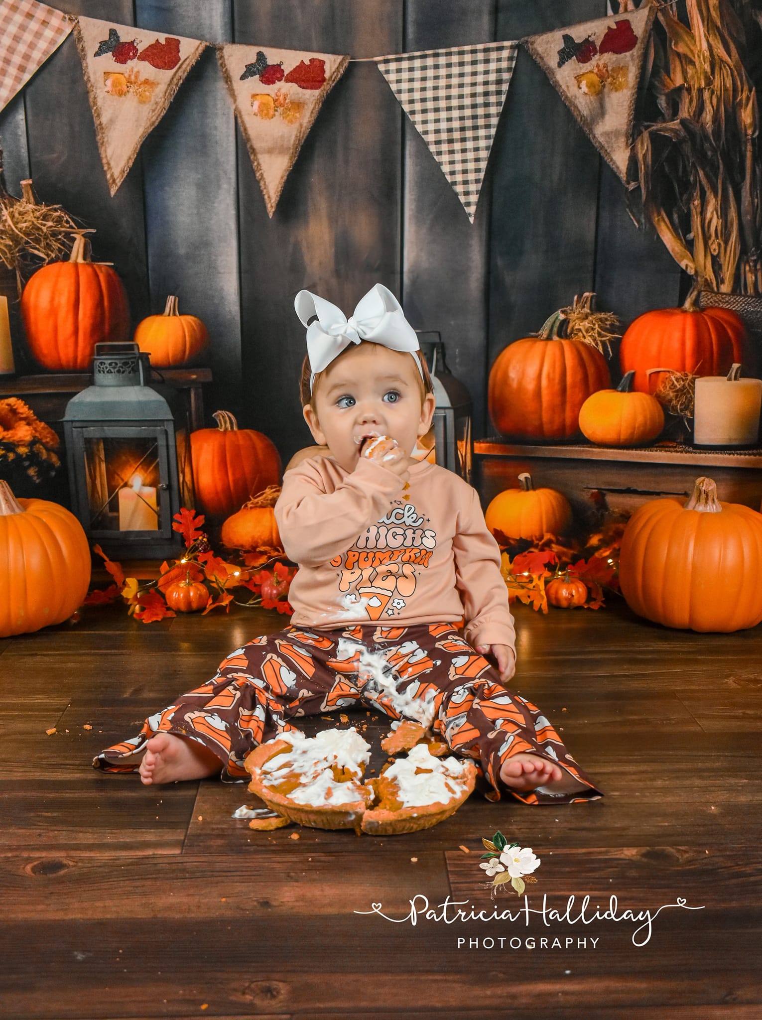 Kate Autumn Pumpkin Cabin Backdrop Designed by Emetselch - Kate Backdrop AU