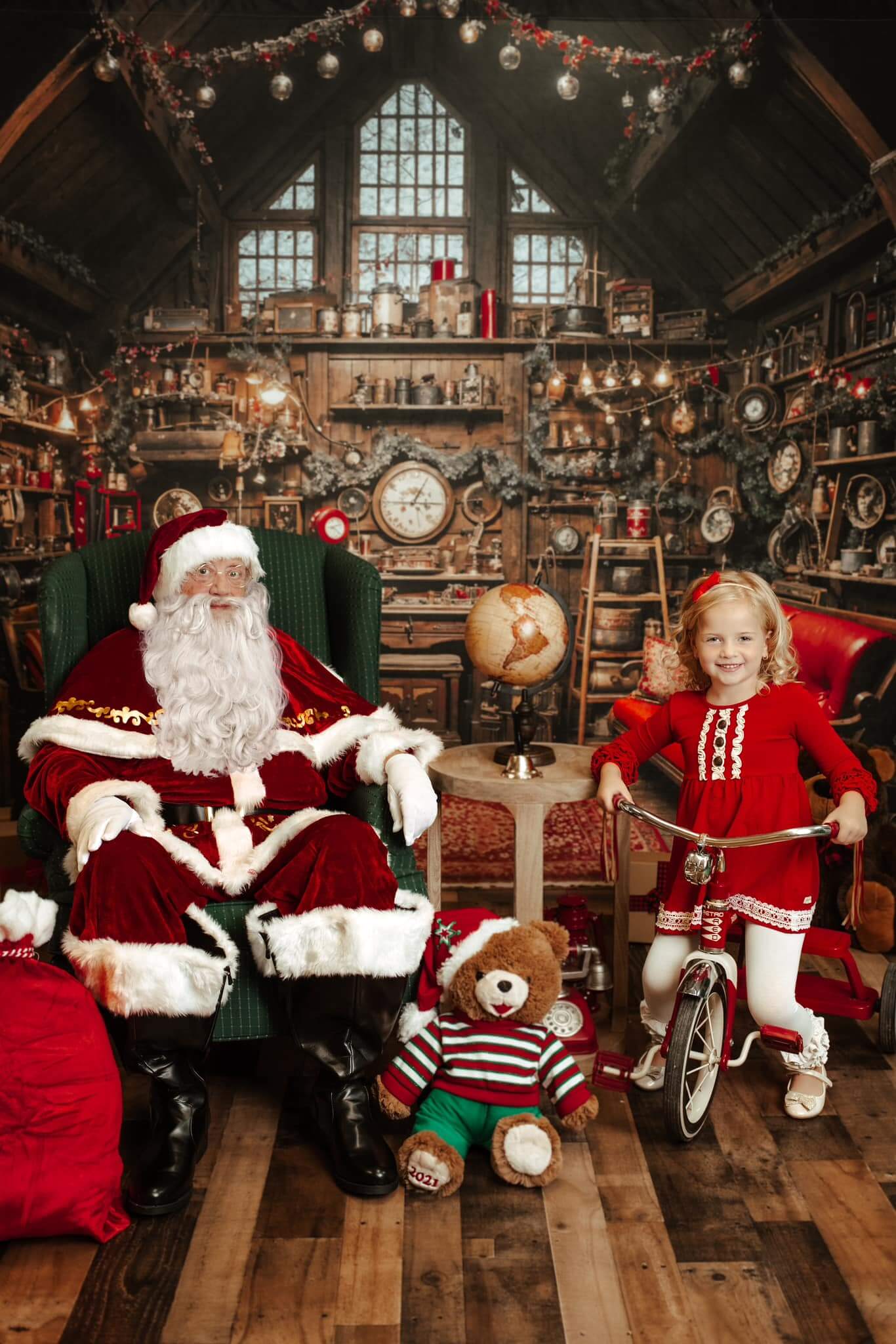 Kate Christmas Santa House Backdrop Designed by Emetselch - Kate Backdrop AU