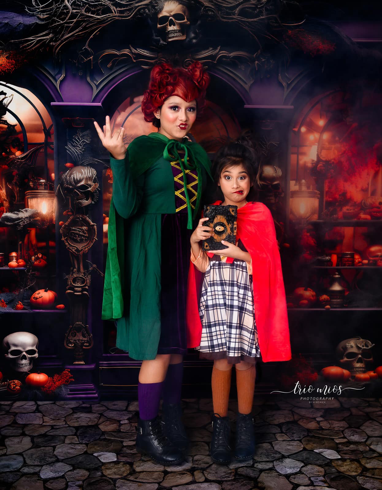 Kate Halloween Purple Store Backdrop Skeleton Hand for Photography - Kate Backdrop AU