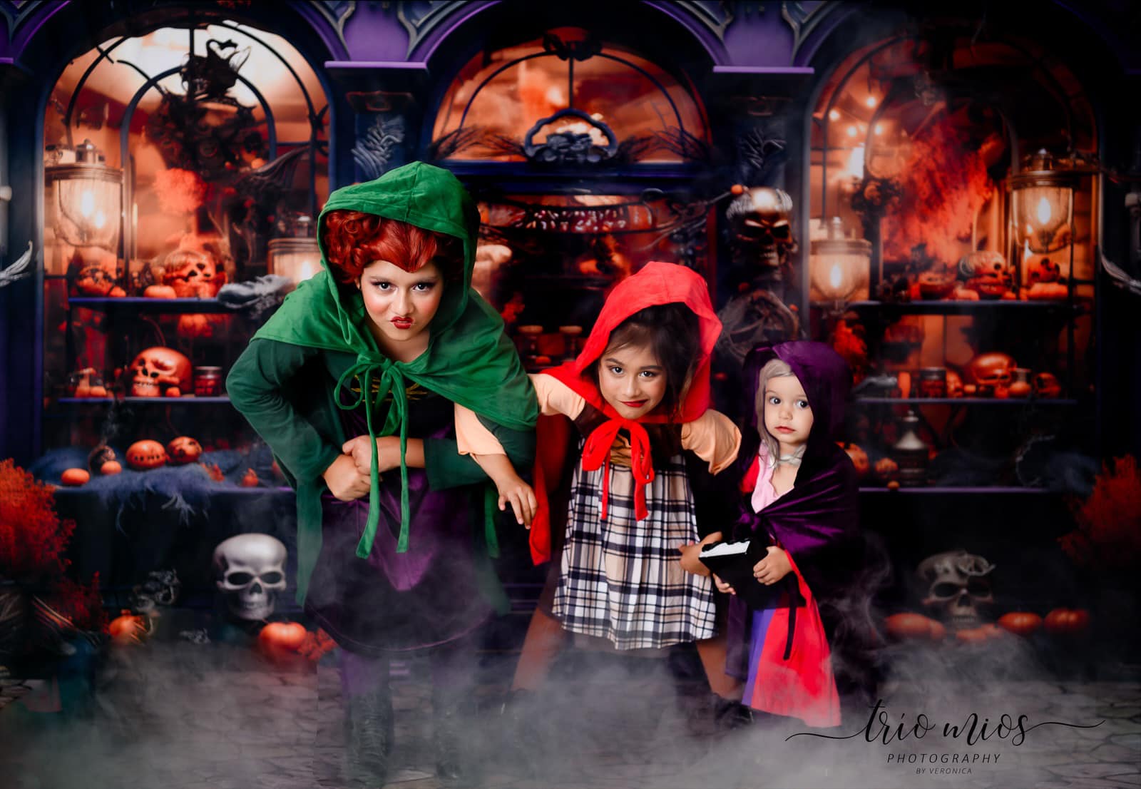 Kate Halloween Purple Store Backdrop Skeleton Hand for Photography - Kate Backdrop AU