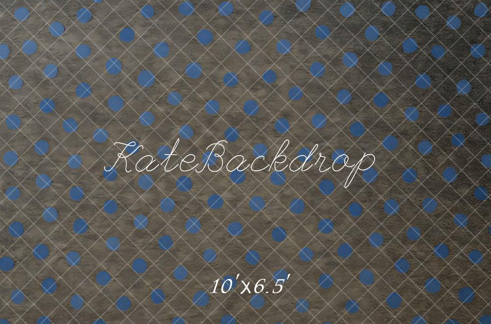 Kate Blue Polka Dot Pattern Backdrop Designed by Mini MakeBelieve