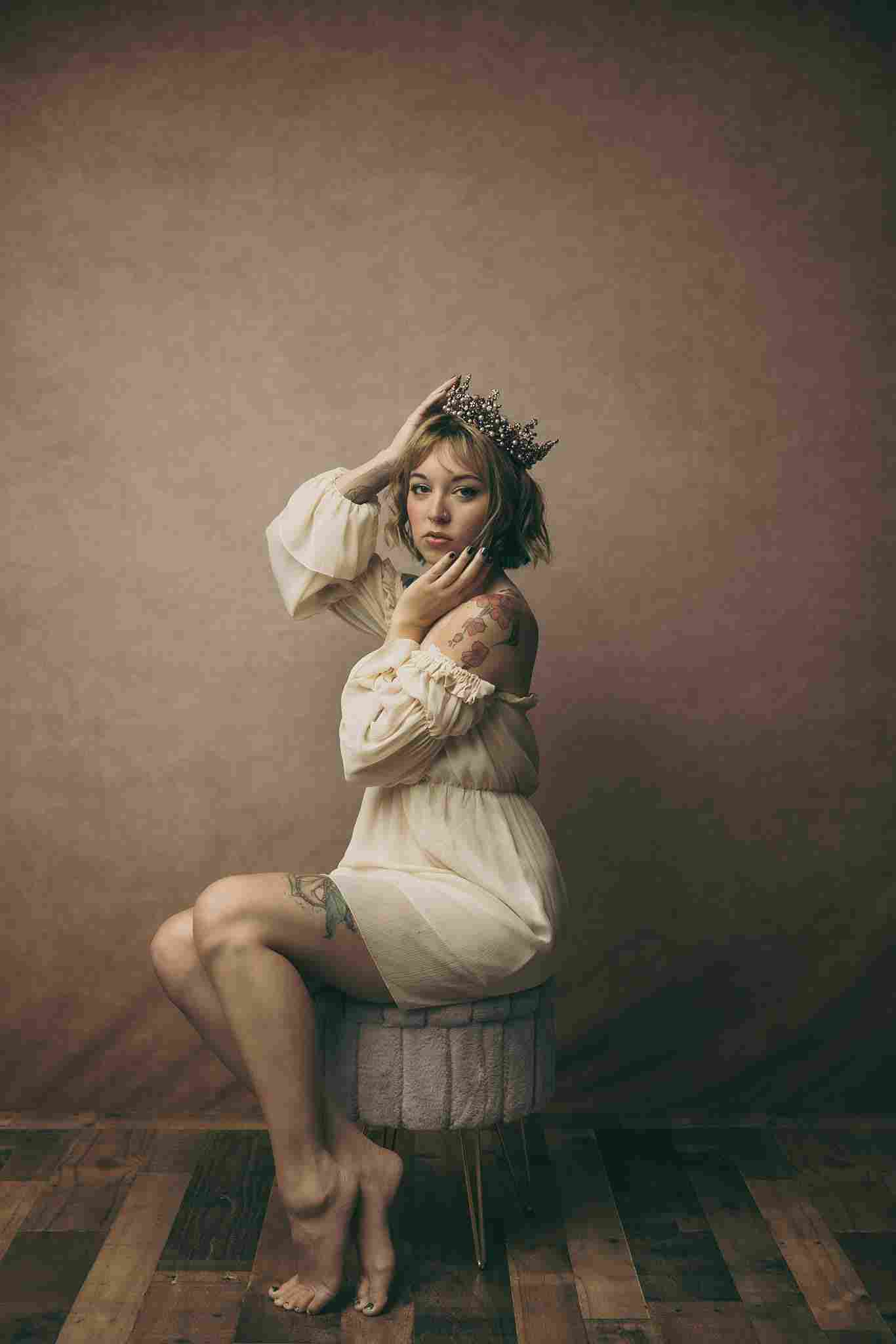 Kate Old Master Abstract Texture Light Brown Backdrop for Photography - Kate Backdrop AU