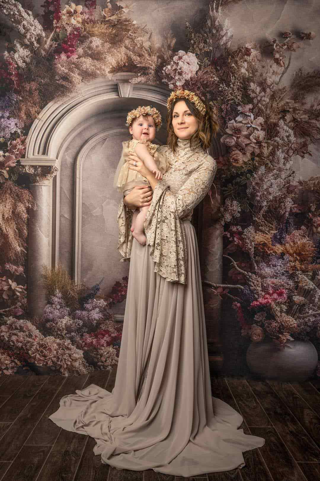 Kate Boho Fall Floral Arch Backdrop Designed By Rose Abbas - Kate Backdrop AU