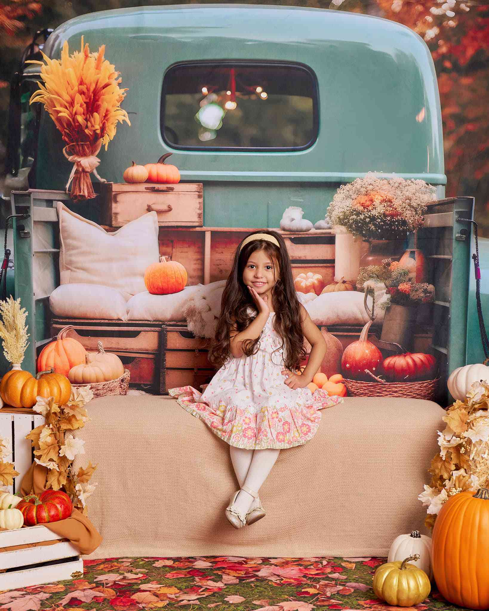 Kate Autumn Car Truck Backdrop for Photography - Kate Backdrop AU