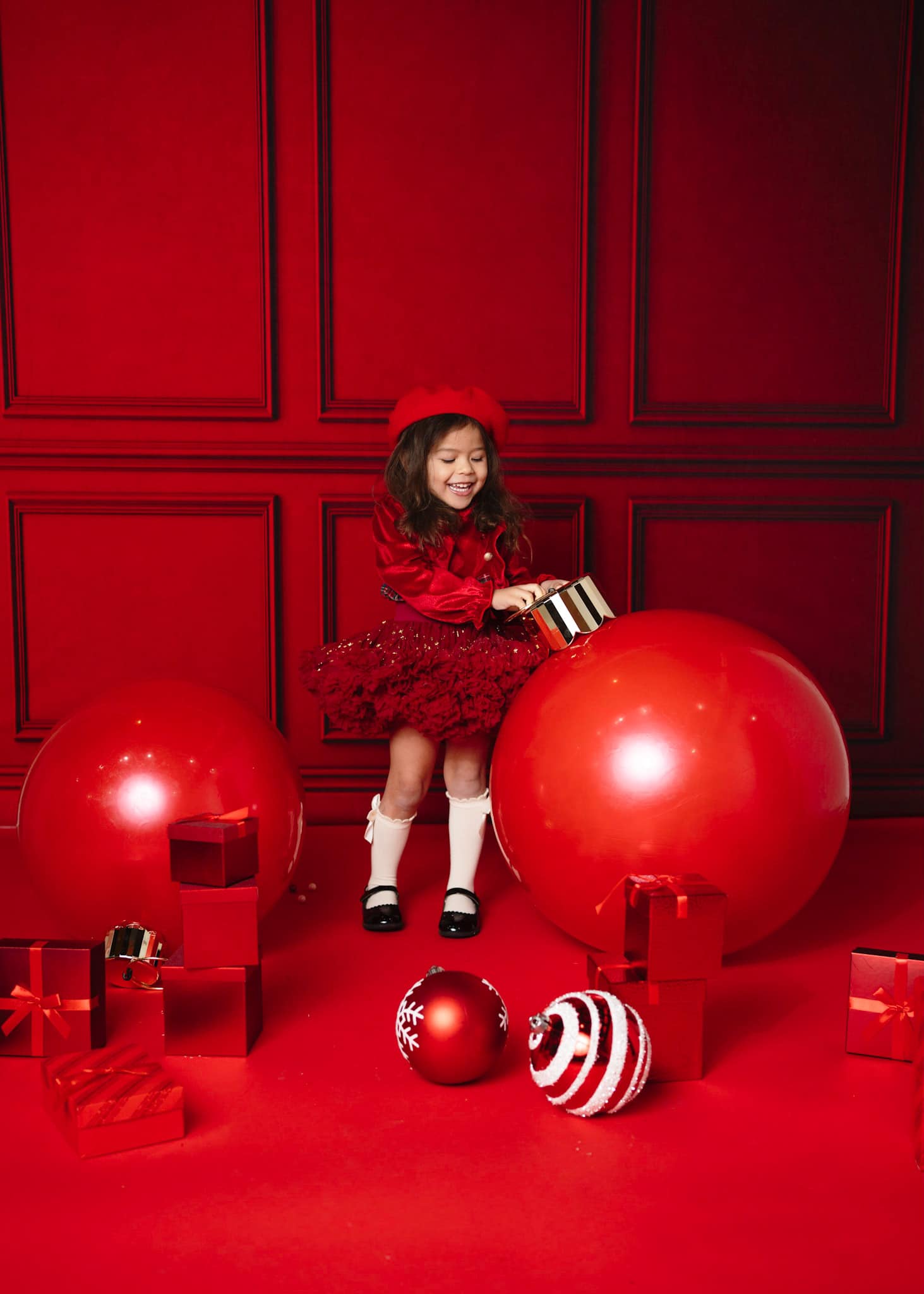 Kate Red Vintage Wall Backdrop for Photography - Kate Backdrop AU