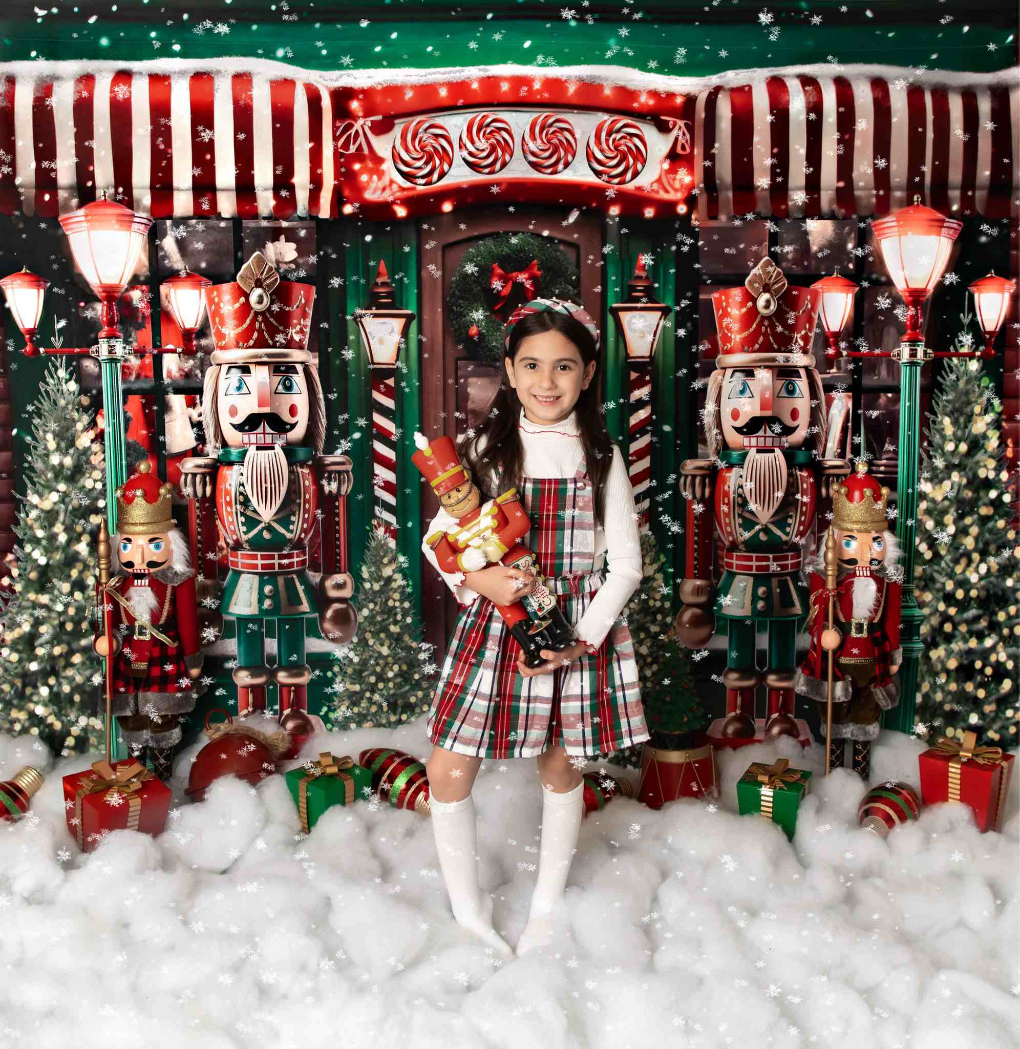 Kate Christmas Nutcracker House Backdrop Designed by Ashley Paul - Kate Backdrop AU
