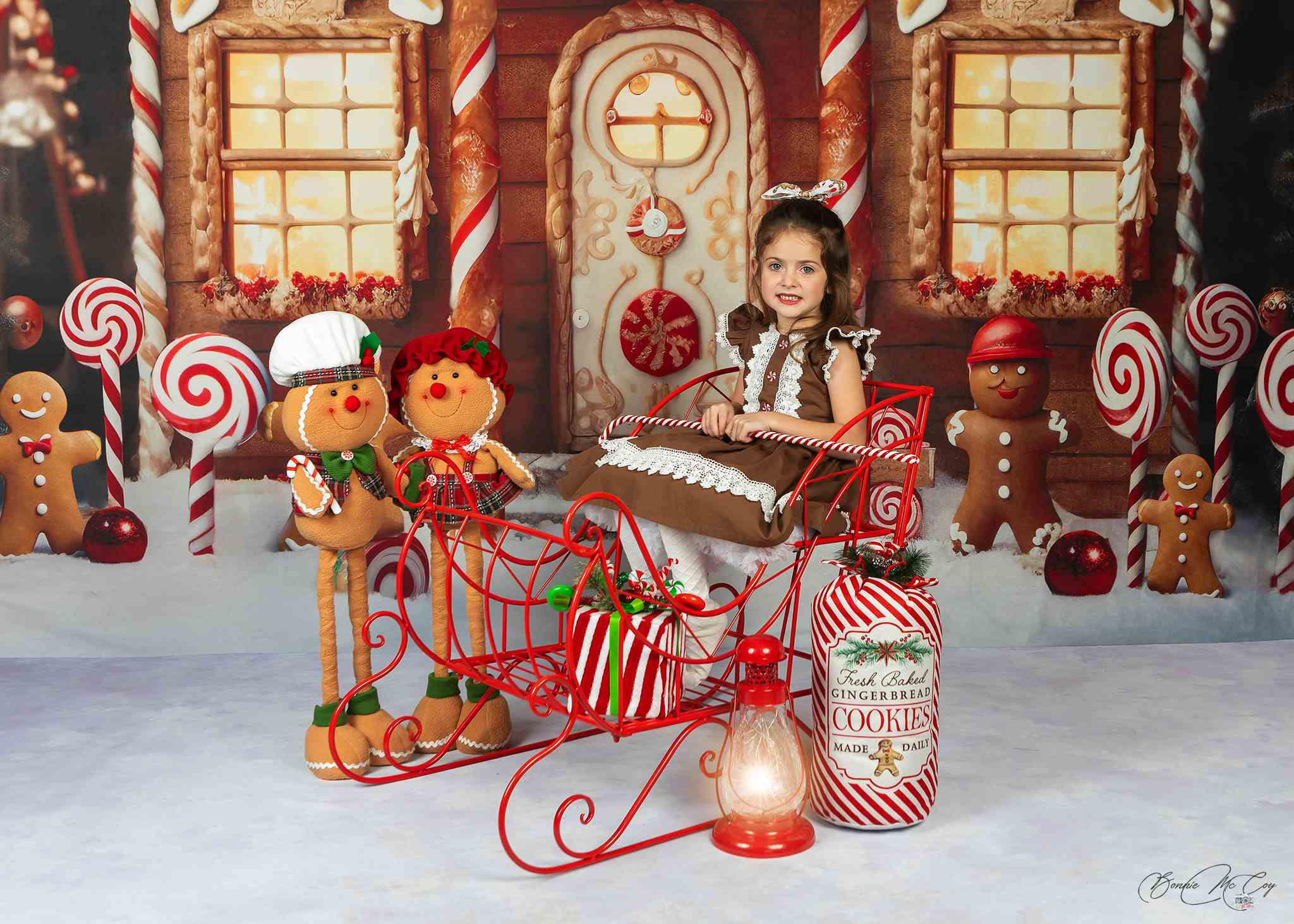 Kate Christmas Gingerbread House Backdrop Designed by Chain Photography - Kate Backdrop AU