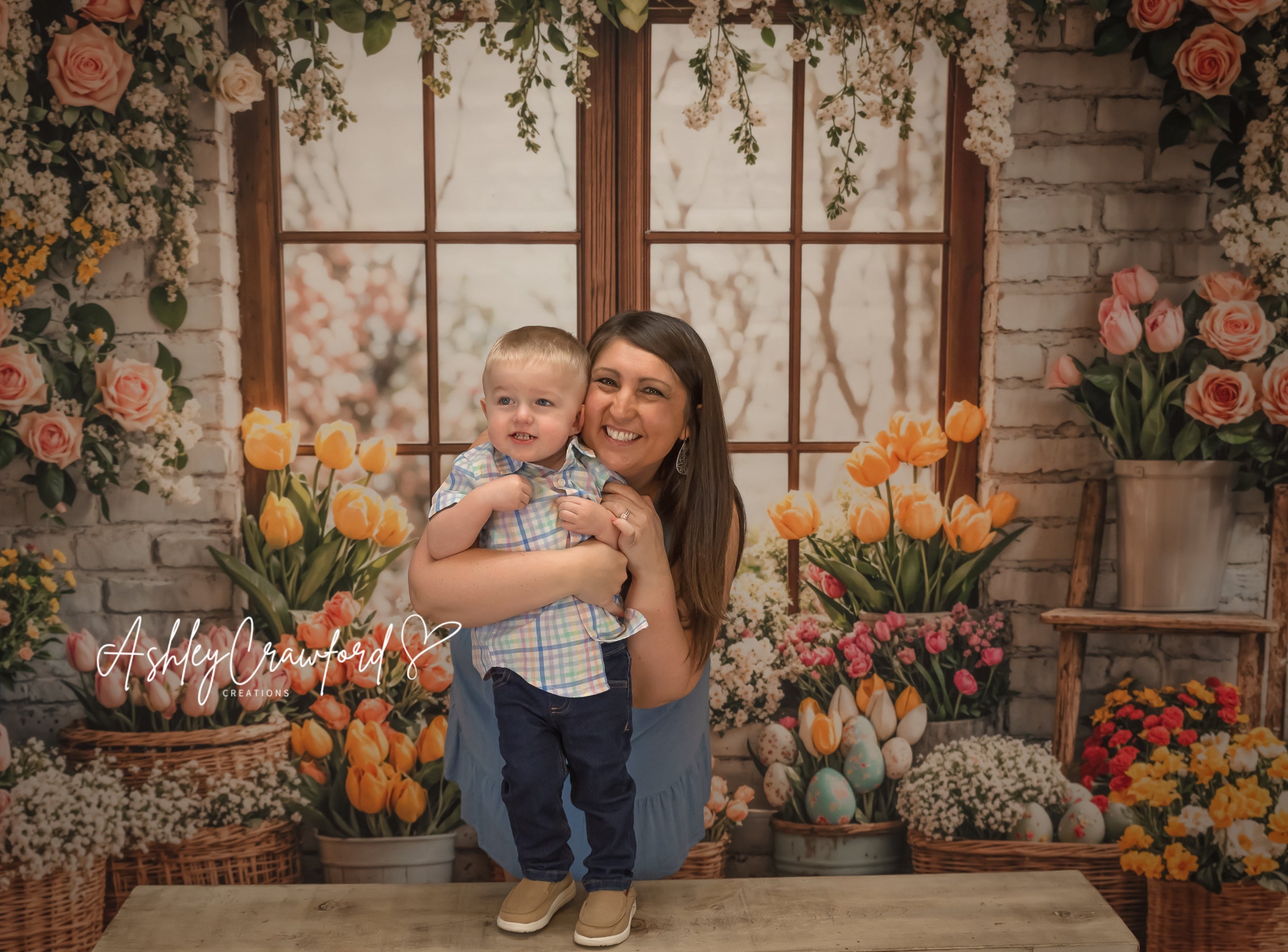 Kate Easter Flower Spring Backdrop Designed by Emetselch