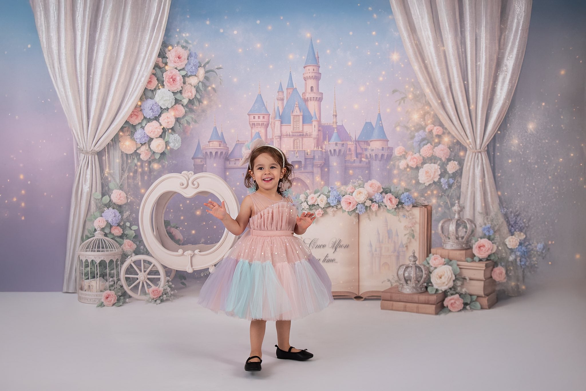 Kate Princess Castle Book Backdrop Designed by Ashley Paul - Kate Backdrop AU