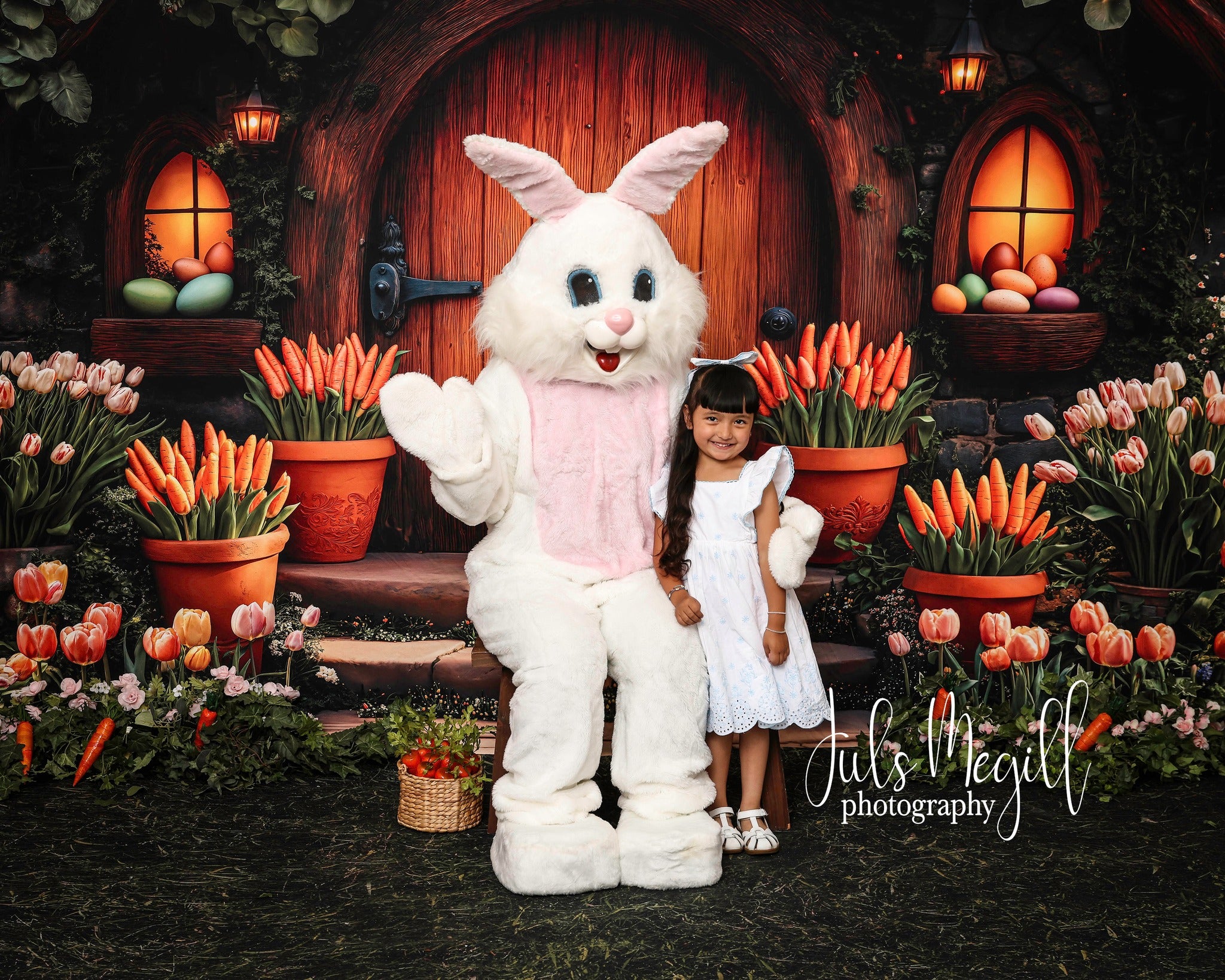 Kate Easter Carrot House Backdrop Designed by Emetselch - Kate Backdrop AU