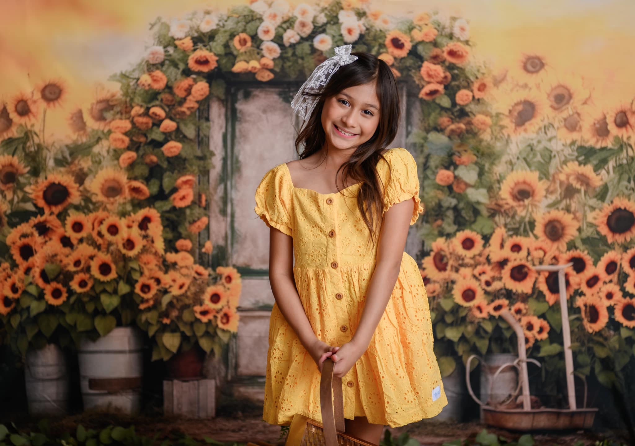 Kate Autumn Summer Sunflowers Backdrop for Photography - Kate Backdrop AU