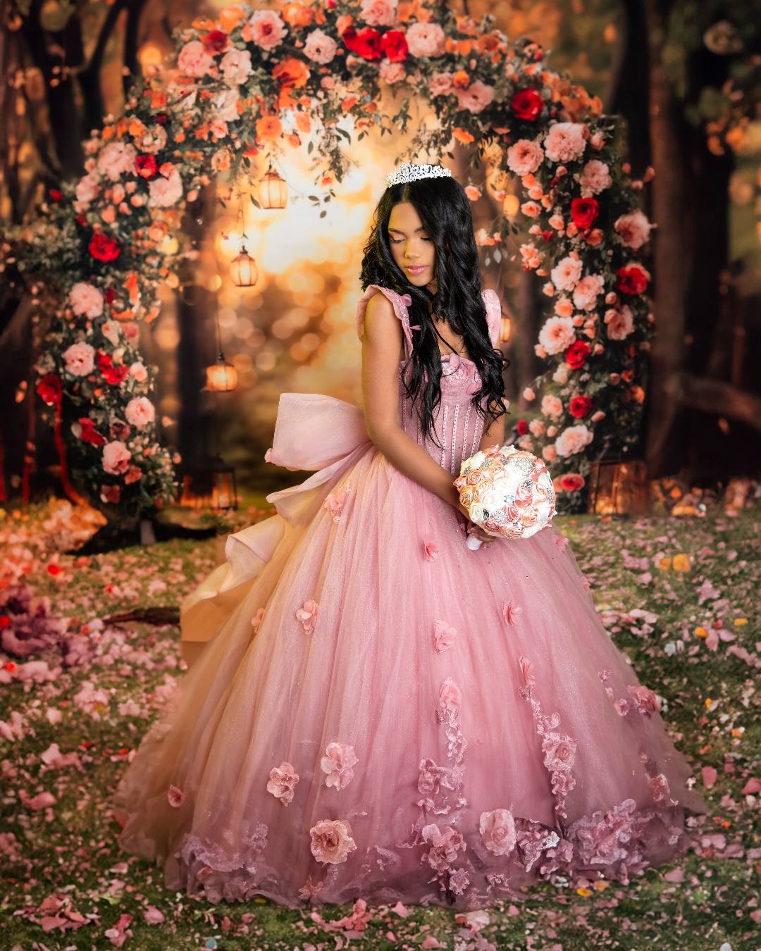 Kate Flower Arch Backdrop Valentine's Day Wedding Spring Designed by Emetselch