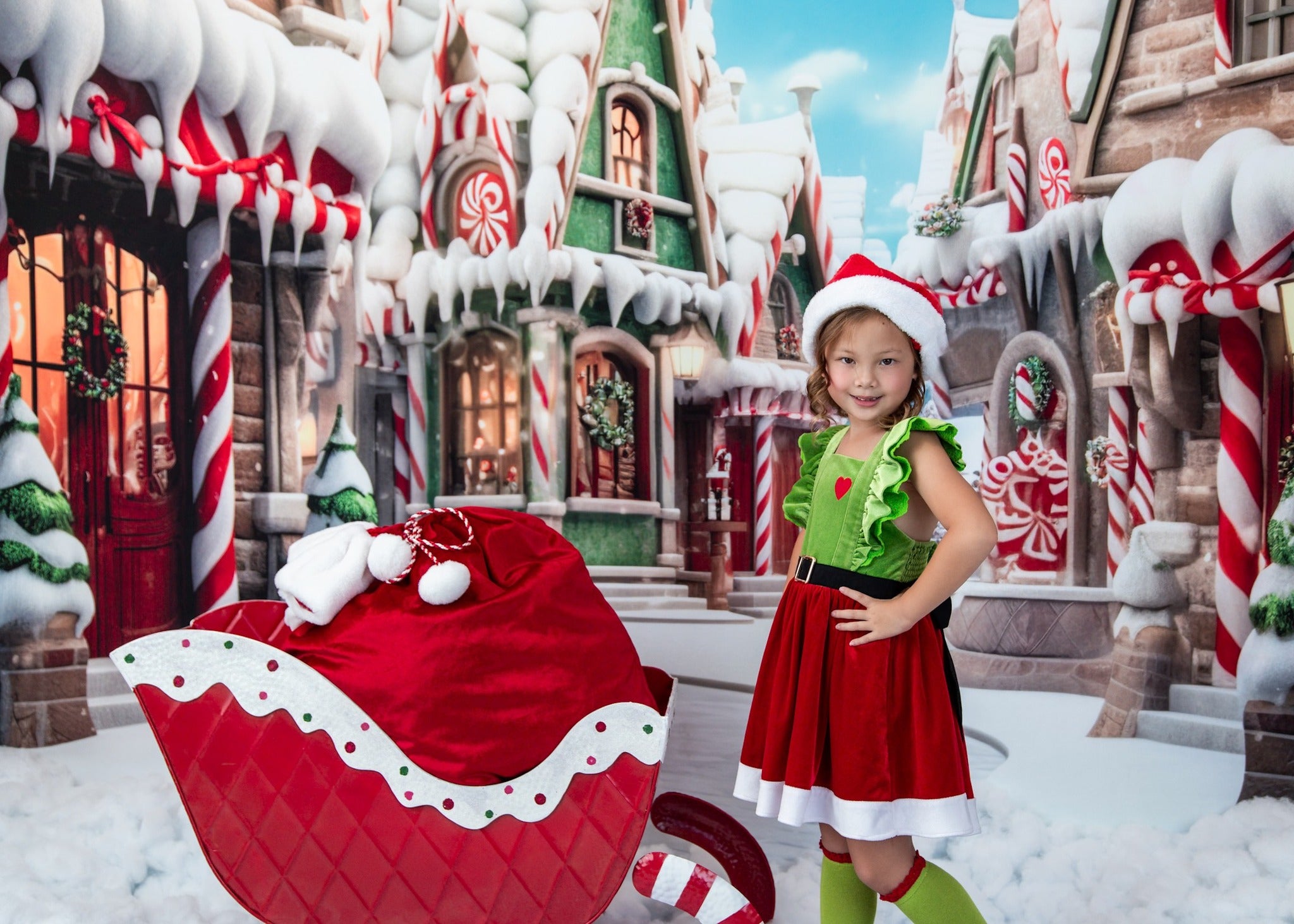 Kate Winter Christmas Town Backdrop Designed by Emetselch - Kate Backdrop AU