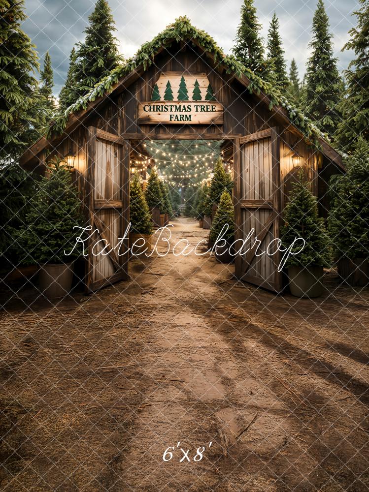 Kate Christmas Tree Farm Backdrop Designed by Chain