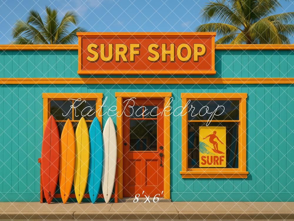 Kate Surf Shop Surfboards Backdrop Designed by Megan Leigh - Kate Backdrop AU