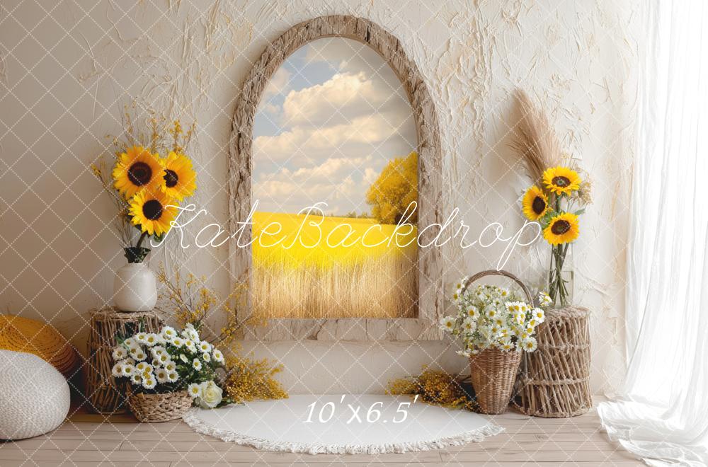 Kate Sunflower Arch Rustic Backdrop Designed by Mini MakeBelieve - Kate Backdrop AU