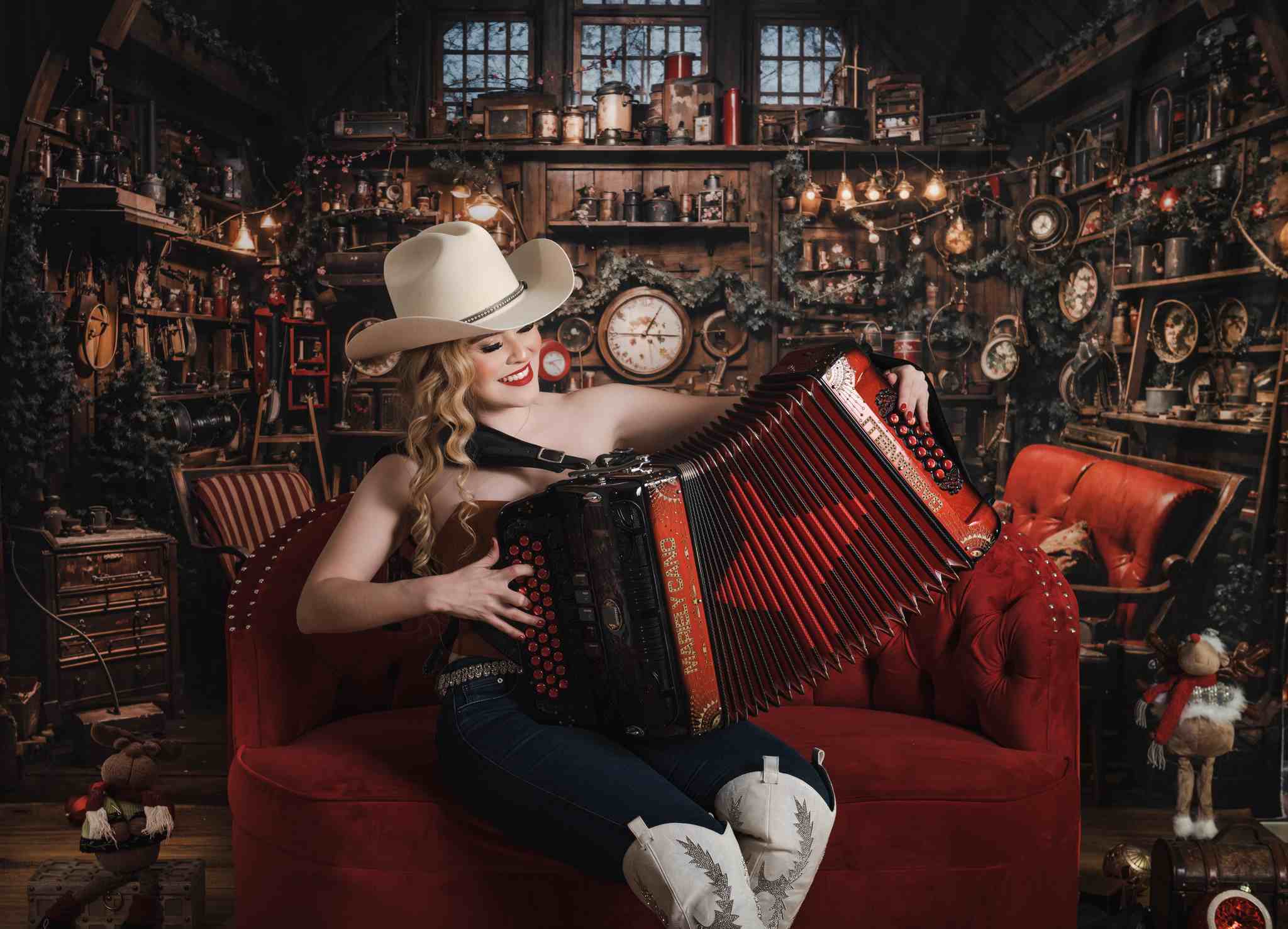 Kate Christmas Santa House Backdrop Designed by Emetselch - Kate Backdrop AU