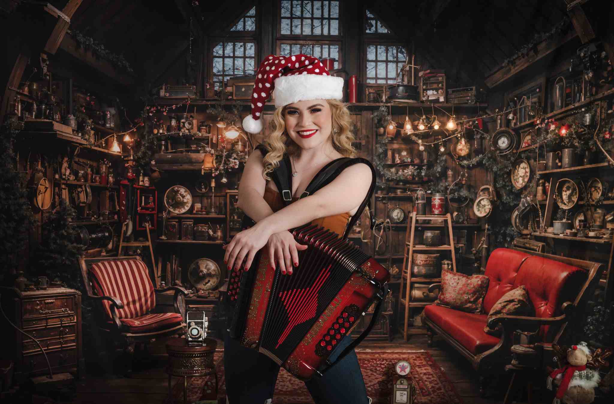 Kate Christmas Santa House Backdrop Designed by Emetselch - Kate Backdrop AU